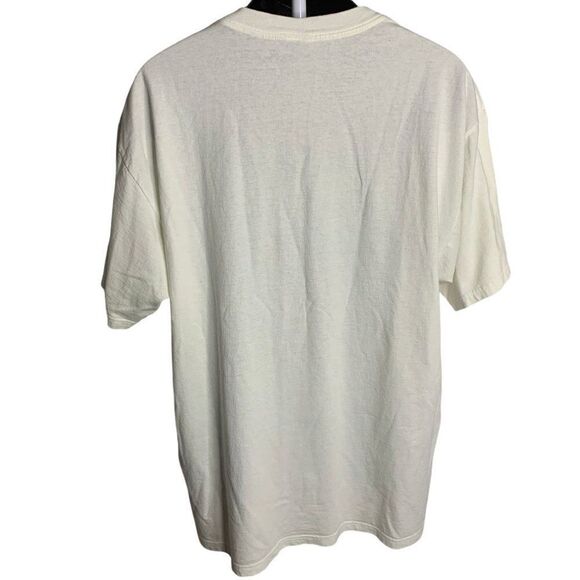 Vintage Looney Tunes Crewneck T Shirt XL White Short Sleeve Daffy Tweety Stamps - Picture 5 of 6